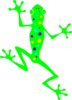 Green Spotted Frog Clip Art
