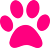 Paw Print Pink Clip Art