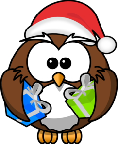 Owl Santa Clip Art