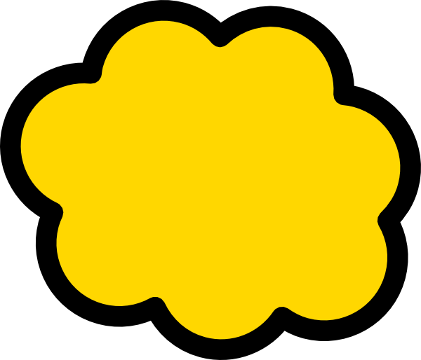 yellow cloud clipart - photo #6