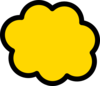 Orange-yellow Cloud Clip Art