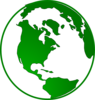 Globe Green Clip Art