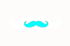 Blue Mustache Clip Art
