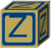 Letter Alphabet  Block Z Clip Art