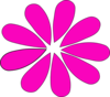 Pink And Green Daisy Clip Art