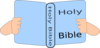 Blue Bible Clip Art