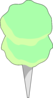 Green Cotton Candy Clip Art