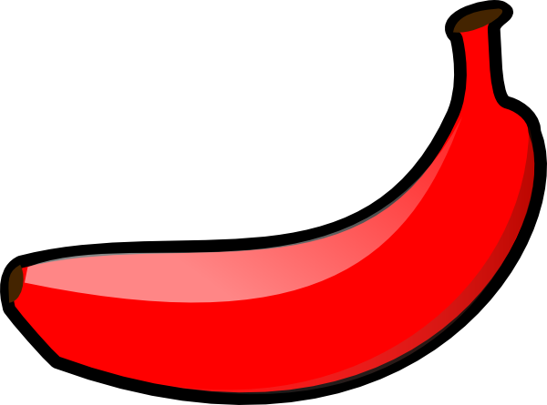 Red Banana Clip Art at Clker.com - vector clip art online, royalty free