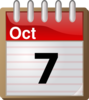 7 Oct Clip Art