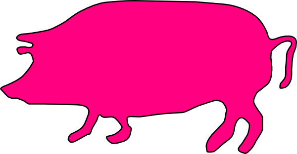 free clip art pink pig - photo #10