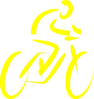1bbc Rider Yellow Clip Art