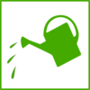 Green Watering Icon Clip Art