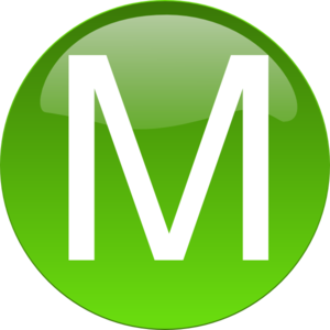 Green M Clip Art at Clker.com - vector clip art online, royalty free &  public domain