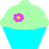 Pistacho Cupcake Clip Art
