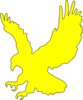 Yellow Flying Eagle Clip Art