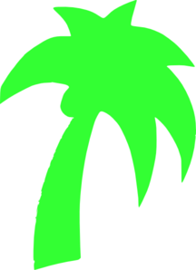 Palm Tree Light Green Clip Art