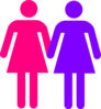 Women Holding Hands Clip Art