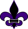 Fleur De Lis Black/purple Clip Art