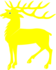 Yellow Deer Clip Art