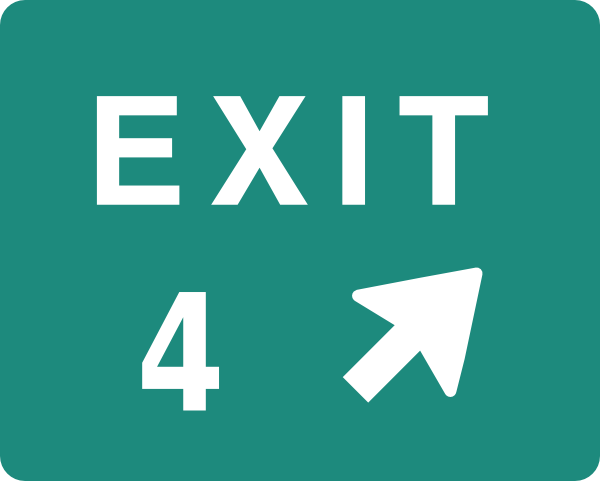 clip art no exit - photo #14
