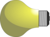 Yellow Light Bulb Large Clip Art