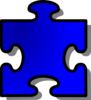 Blue Puzzle Clip Art