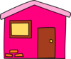 Pink House Clip Art