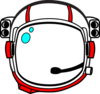 Red Astronaut Helmet Clip Art