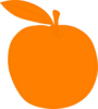 Mela Arancione Clip Art