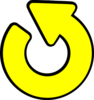 Restart Yellow Icon Clip Art