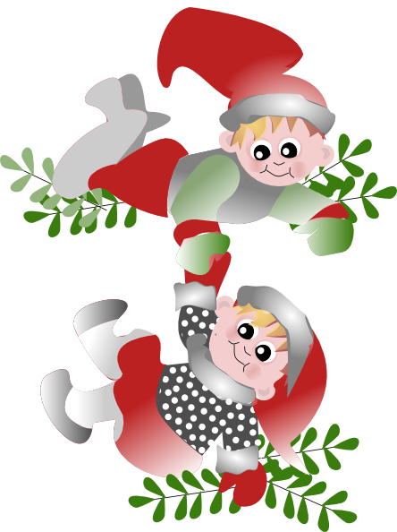 free clipart of christmas elves - photo #37