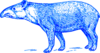 Blue Tapir Clip Art