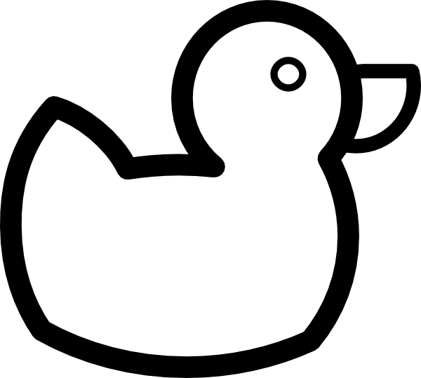 Black & White Duck Clip Art at  - vector clip art online, royalty  free & public domain