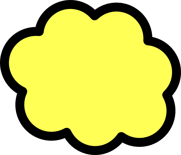 yellow cloud clipart - photo #8