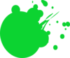 Green Dot Splat 2 Clip Art
