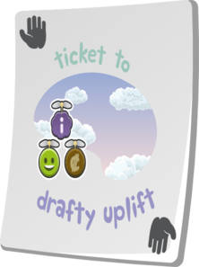 Paradise Ticket Drafty Uplift Clip Art