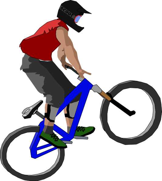 free cartoon bicycle clip art - photo #49