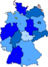 Germany Map Blue Clip Art