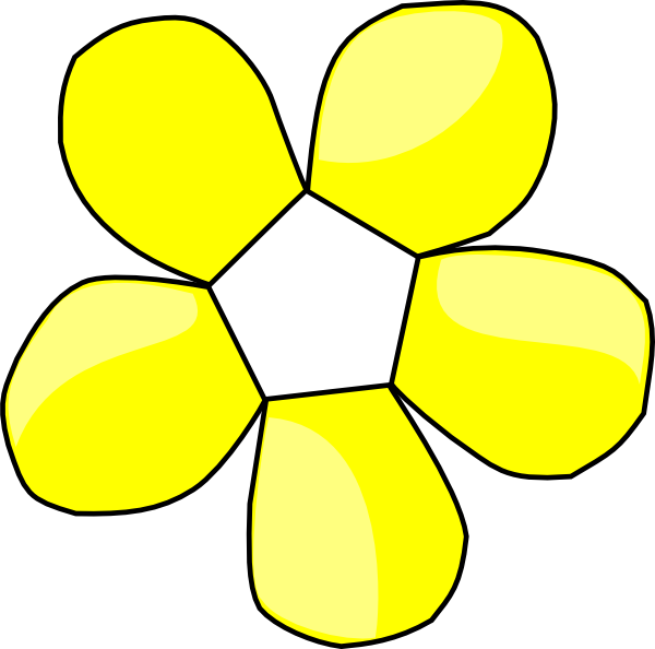 yellow flower clip art - photo #49