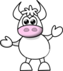 Cow Without Spots Clip Art