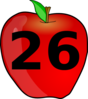 Counting Apple Clip Art