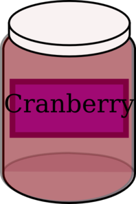 Cranberry Baby Jar Clip Art