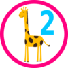 Giraffe Cupcake Topper 3 Clip Art