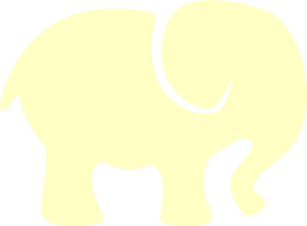 yellow elephant clipart - photo #9