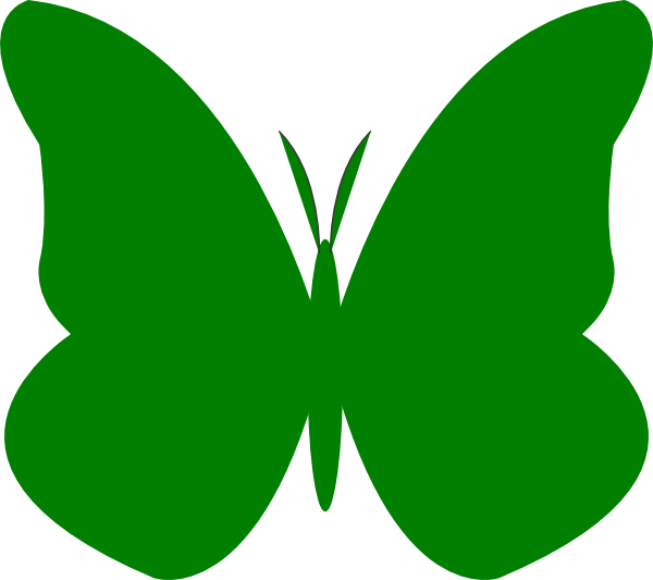 green butterfly clip art - photo #10