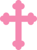 Peony Pink Cross Clip Art