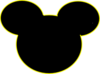 Mickey Mouse Outline3 Clip Art