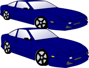 Blue Car3 Clip Art
