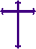 Purple Cross Clip Art
