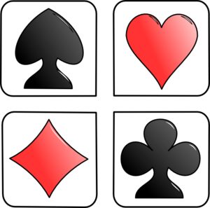 suit of card stencil clip art at clker com vector clip art online